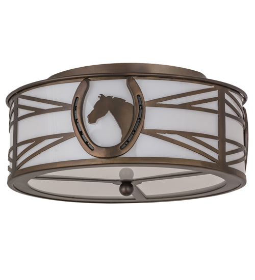 Meyda Tiffany Horseshoe 174228 Ceiling Light - Antique Copper