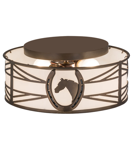 Meyda Tiffany Horseshoe 174228 Ceiling Light - Antique Copper