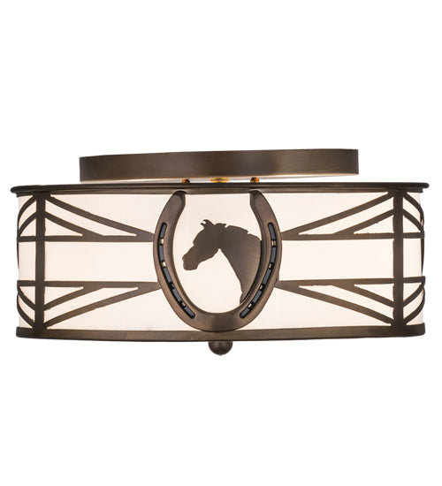 Meyda Tiffany Horseshoe 174228 Ceiling Light - Antique Copper