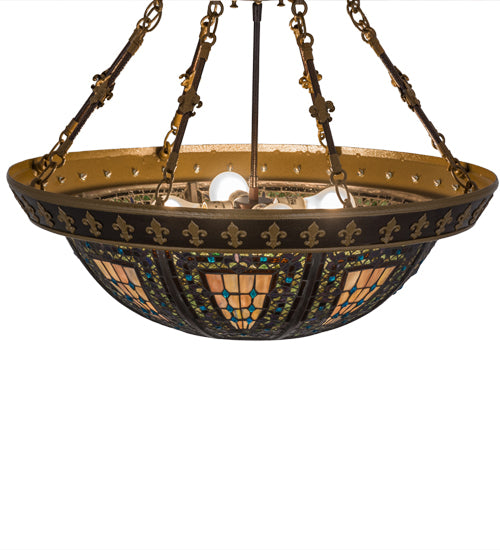 Meyda Tiffany Fleur-De-Lis 174323 Ceiling Light - Copper Vein