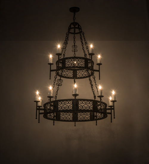 Meyda Tiffany Toscano 174330 Chandelier Light - Antique Copper