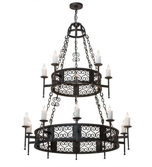 Meyda Tiffany Toscano 174330 Chandelier Light - Antique Copper