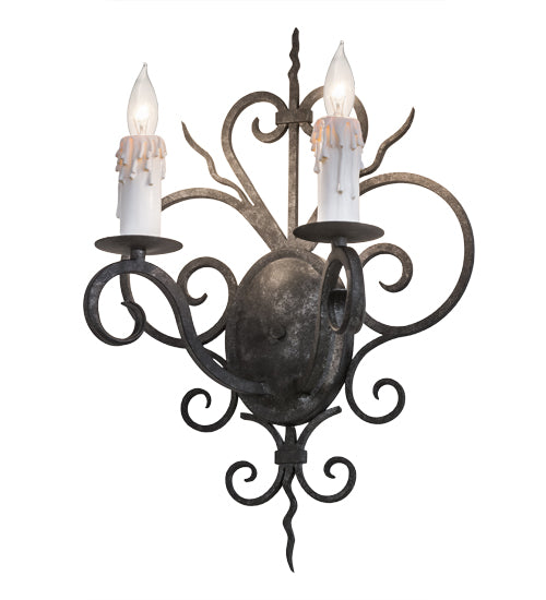 Meyda Tiffany Kenneth 174332 Wall Light - Mahogany Bronze