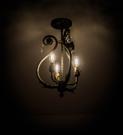 Meyda Tiffany Antonia 174340 Chandelier Light - Antique Brass,Crystal