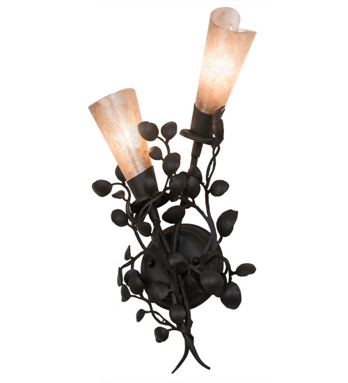 Meyda Tiffany Vinca Vine 174344 Wall Light - Wrought Iron