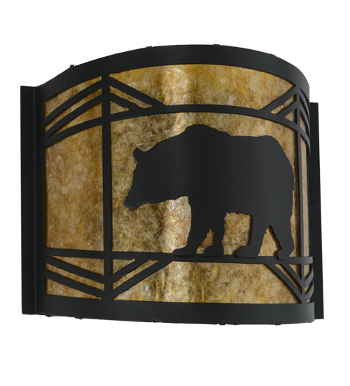 Meyda Tiffany Lone Bear 17457 Wall Light - Nickel