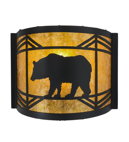 Meyda Tiffany Lone Bear 17457 Wall Light - Nickel