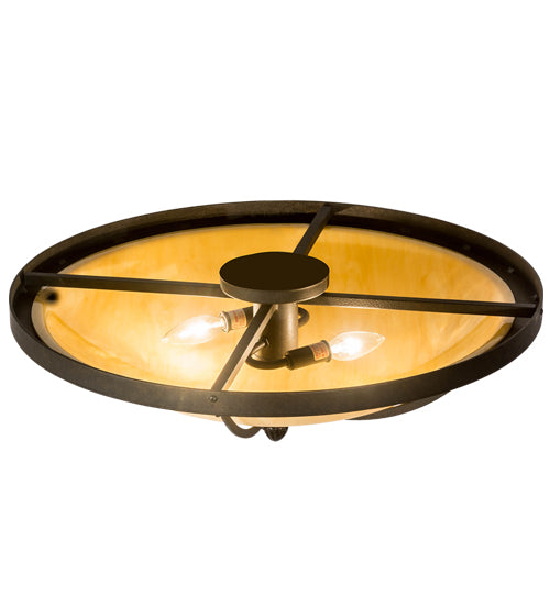 Meyda Tiffany Dominga 174745 Ceiling Light - Chestnut