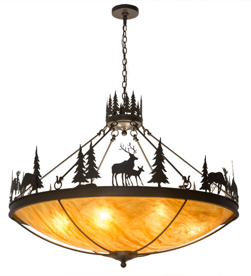 Meyda Tiffany Deer Family 174948 Pendant Light - Timeless Bronze