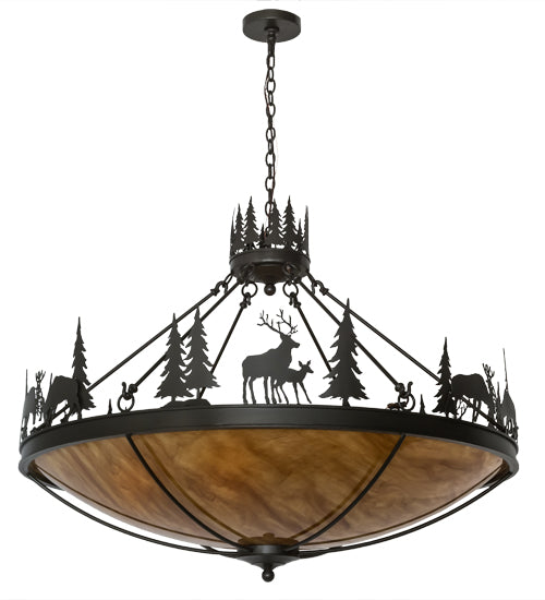Meyda Tiffany Deer Family 174948 Pendant Light - Timeless Bronze