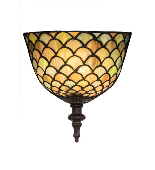 Meyda Tiffany Tiffany Fishscale 175197 Wall Light - Mahogany Bronze