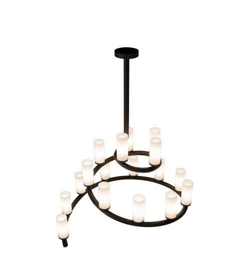 Meyda Tiffany French Horn 175259 Chandelier Light - Oil Rubbed Bronze