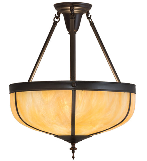 Meyda Tiffany Arts & Crafts 175323 Ceiling Light - Craftsman Brown
