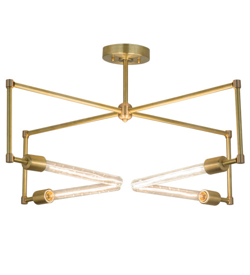 Meyda Tiffany Pronograde 175682 Ceiling Light - Satin Brass