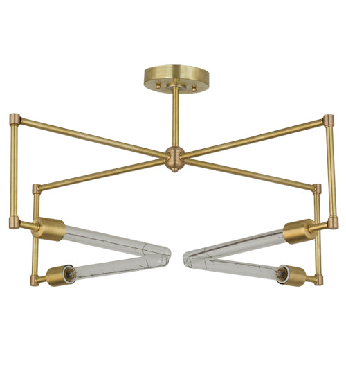 Meyda Tiffany Pronograde 175682 Ceiling Light - Satin Brass