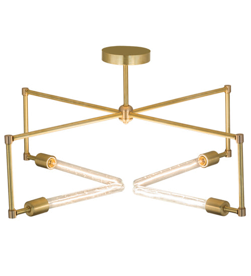 Meyda Tiffany Pronograde 175682 Ceiling Light - Satin Brass