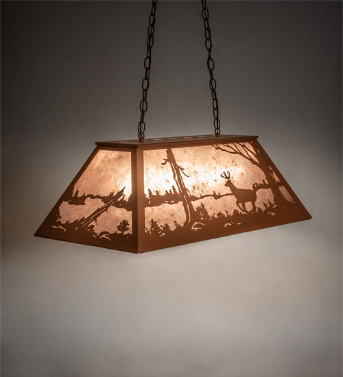 Meyda Tiffany Deer At Lake 175683 Pendant Light - Earth