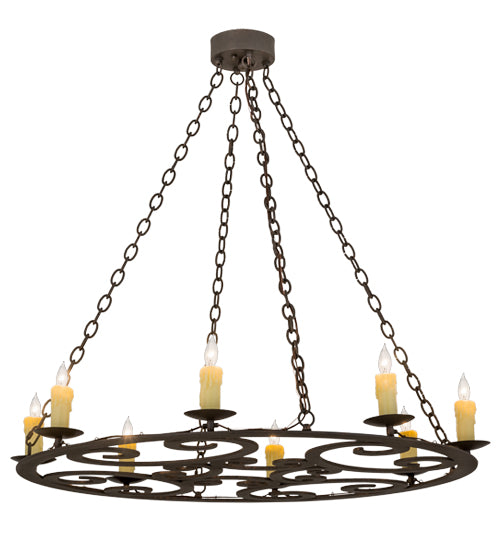 Meyda Tiffany Ashley 175708 Chandelier Light - Antique Copper