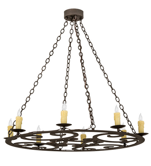 Meyda Tiffany Ashley 175708 Chandelier Light - Antique Copper