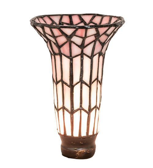 Meyda Tiffany Lighting 17570 Stained Glass Pond Lily Shade Lamp Shade Bronze / Dark