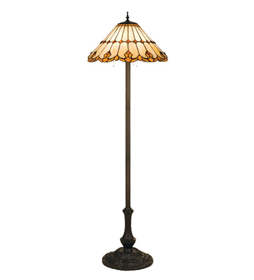 Meyda Tiffany Lighting 17577 Nouveau Cone Three Light Floor Lamp Lamp Bronze / Dark