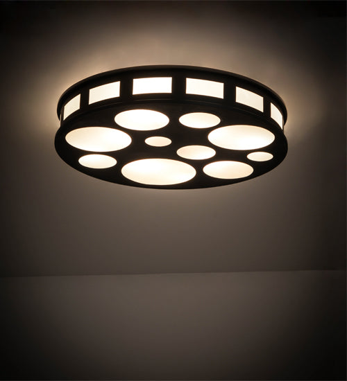 Meyda Tiffany Geo 175885 Ceiling Light - Craftsman Brown