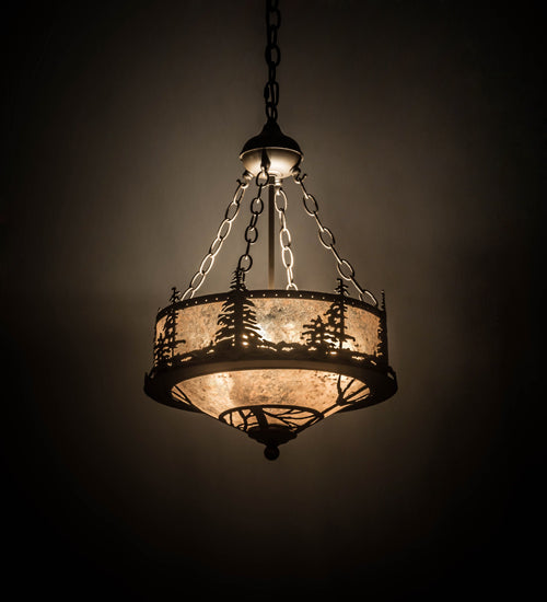 Meyda Tiffany Tall Pines 175906 Pendant Light - Oil Rubbed Bronze