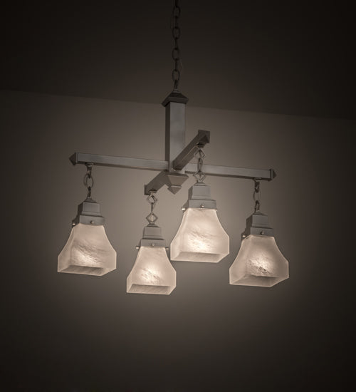Meyda Tiffany Bungalow 175992 Chandelier Light - Nickel
