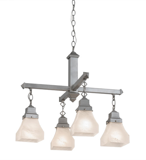 Meyda Tiffany Bungalow 175992 Chandelier Light - Nickel