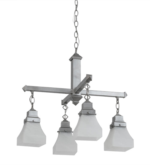 Meyda Tiffany Bungalow 175992 Chandelier Light - Nickel