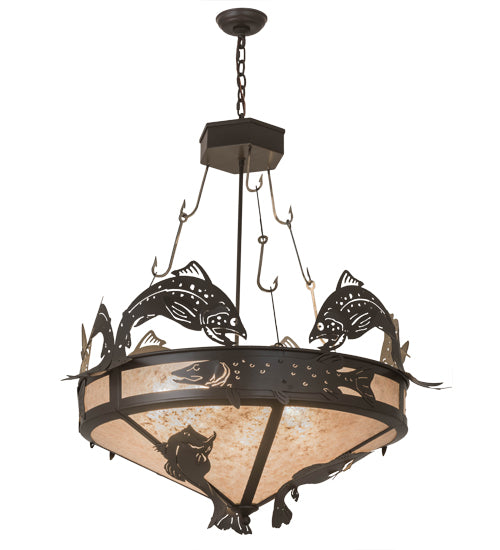 Meyda Tiffany Catch Of The Day 176211 Chandelier Light - Timeless Bronze