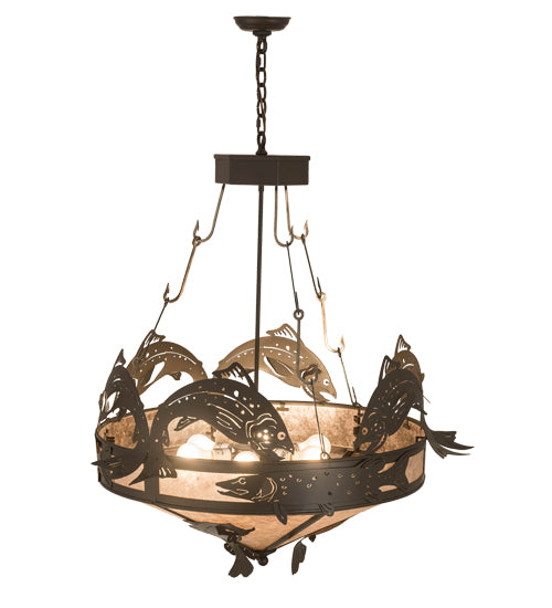 Meyda Tiffany Catch Of The Day 176211 Chandelier Light - Timeless Bronze