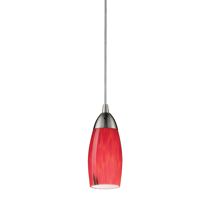 Elk Milan 110-1FR Pendant Light - Satin Nickel