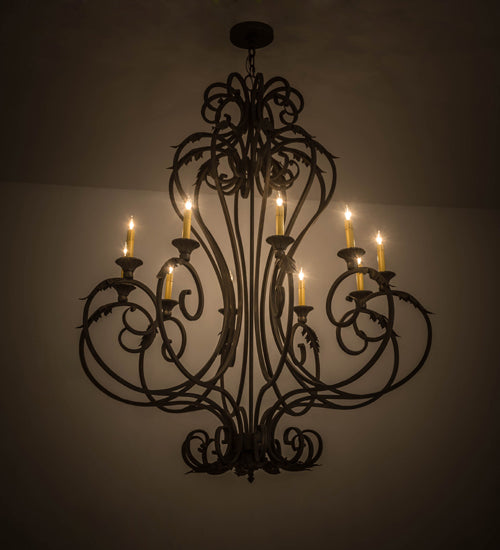Meyda Tiffany Josephine 176434 Chandelier Light - Verdigris