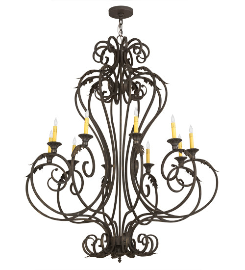 Meyda Tiffany Josephine 176434 Chandelier Light - Verdigris