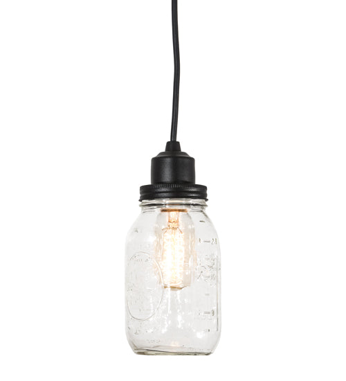 Meyda Tiffany Mason Jar 176579 Pendant Light - Stainless Steel