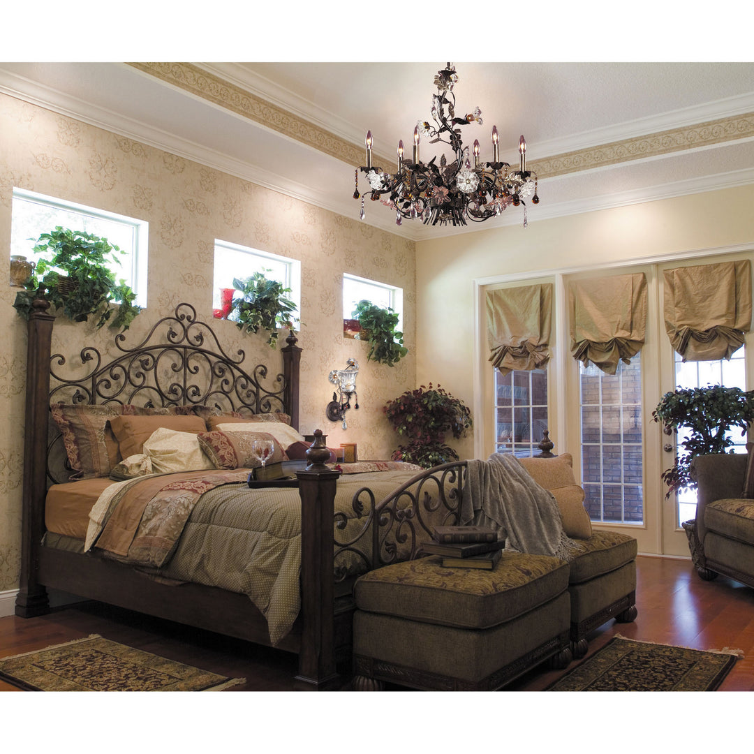 Elk Cristallo Fiore 85002 Chandelier Light - Deep Rust