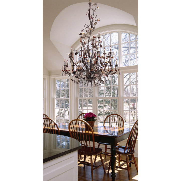 Elk Cristallo Fiore 85004 Chandelier Light - Deep Rust
