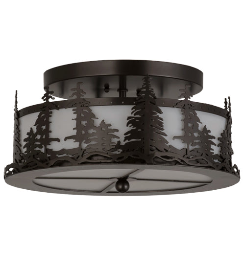 Meyda Tiffany Tall Pines 176888 Ceiling Light - Oil Rubbed Bronze