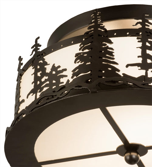 Meyda Tiffany Tall Pines 176888 Ceiling Light - Oil Rubbed Bronze