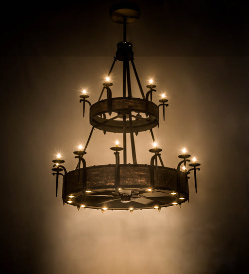 Meyda Tiffany Costello 176953 Chandelier Light - Burnished Copper