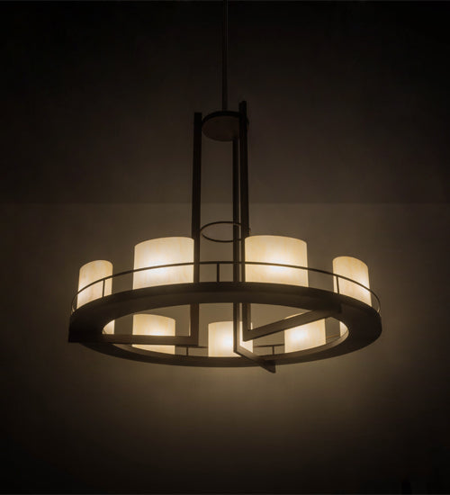 Meyda Tiffany Loxley 176957 Chandelier Light - Mahogany Bronze