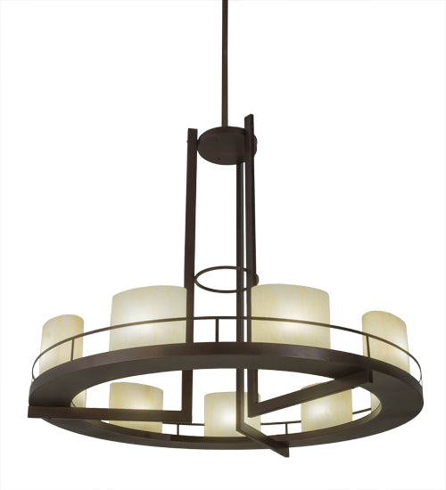 Meyda Tiffany Loxley 176957 Chandelier Light - Mahogany Bronze