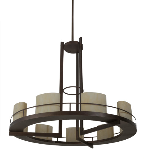 Meyda Tiffany Loxley 176957 Chandelier Light - Mahogany Bronze
