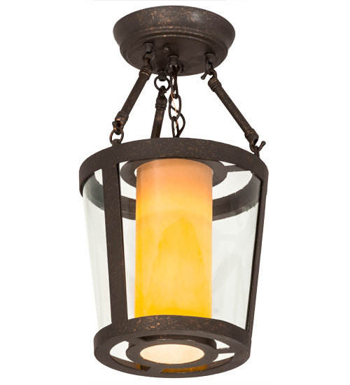 Meyda Tiffany Cilindro 177022 Pendant Light - Pewter, Crystal