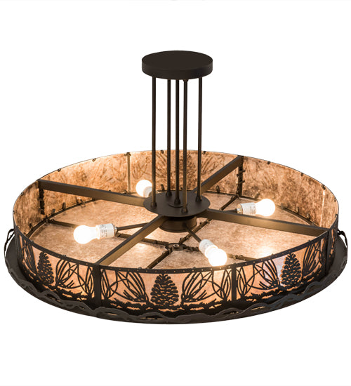 Meyda Tiffany Mountain Pine 177220 Ceiling Light - Oil Rubbed Bronze