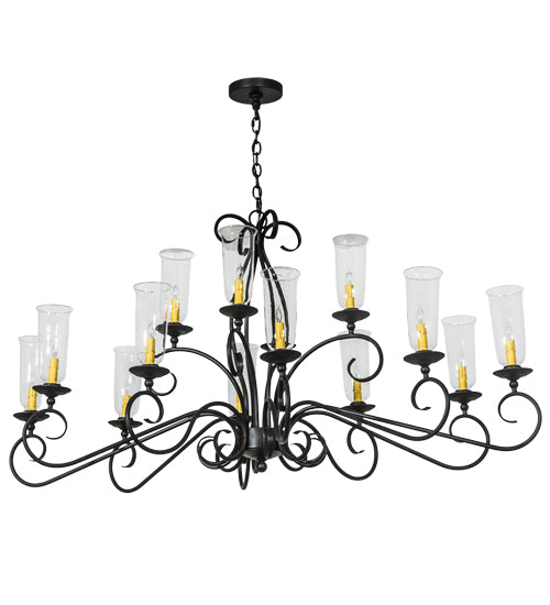 Meyda Tiffany Wallis 177354 Chandelier Light - Blackwash