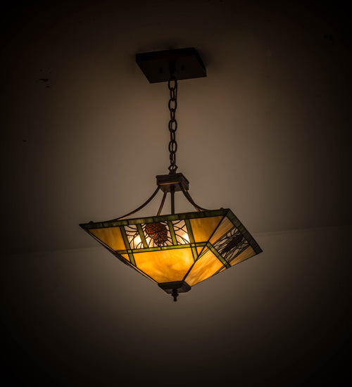 Meyda Tiffany Pinecone Ridge 177465 Chandelier Light - Mahogany Bronze