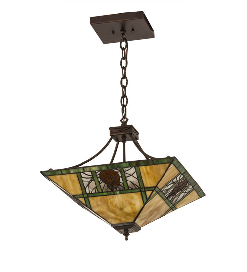 Meyda Tiffany Pinecone Ridge 177465 Chandelier Light - Mahogany Bronze