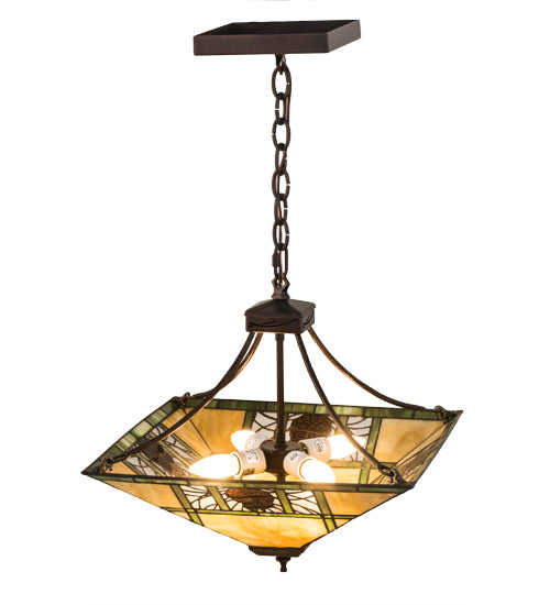 Meyda Tiffany Pinecone Ridge 177465 Chandelier Light - Mahogany Bronze
